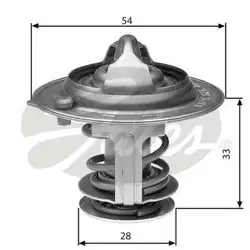 GATES TH29888G1 | Termostat Hyundai Elantra 1.8 Cvvt 11 I40 2.0 Cvvt 11 Matrix 1.6 (01 11)