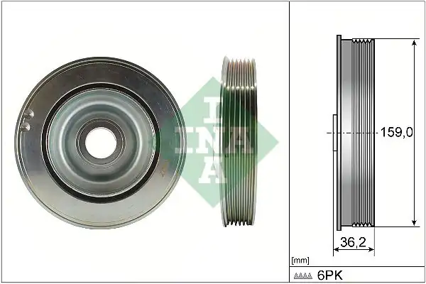 İna 544017310 Krank Kasnağı 3008 308 II 5008 508 Expert C4 II C5 III Ds4 Ds5 Jumpy 2 0 Hdi Fiat Scudo 2 0 20
