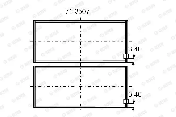 GLYCO 71-3507-40 | 25mm Kol Yatak 0 25 Saab 9 3 9 5 2 0 2 3 Turbo