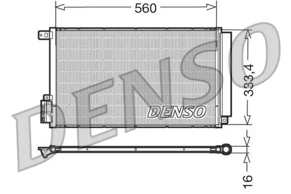 Denso Dcn13109 Klima Radyatörü Fiat Doblo III 1 4i 09 Opel Combo 1 4i 12 Mıto 1 4i 08