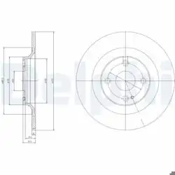 DELPHI BG3967 | Fren Diski (Çiftli Paket) , Deliksiz