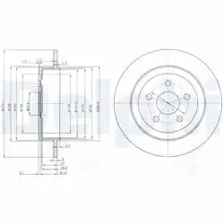 DELPHI BG3593 | Fren Diski (Çiftli Paket) , Deliksiz