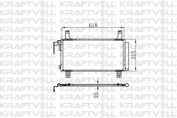 KRAFTVOLL 08060033 | Klima Radyatörü Mazda 6 2 0 2002 2007 Radyatörü Marka