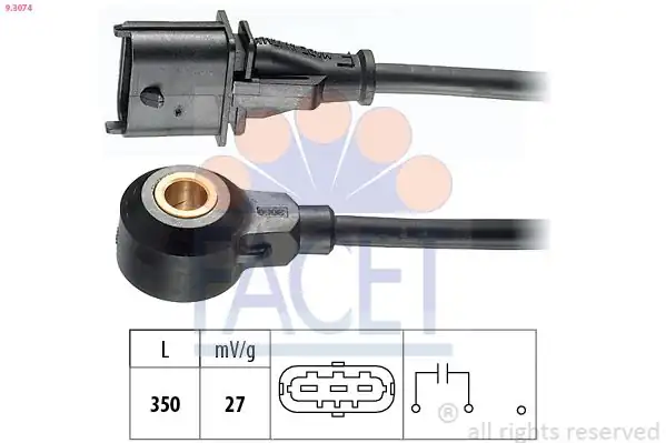 FACET 9-3074 | Vuruntu Sensörü Vectra C 02 08 Zafira B 05 15 Z22yh