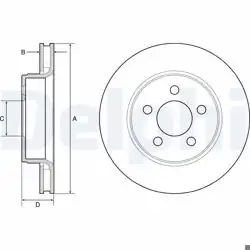DELPHI BG4642 | Fren Diski (Çiftli Paket) , Delikli