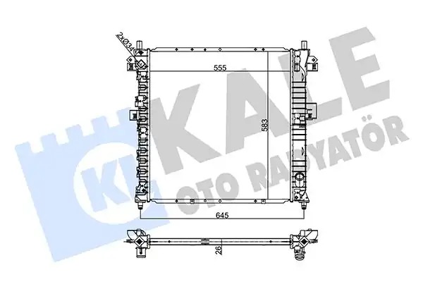 KALE 356370 | Su Radyatörü Ssangyong Actyon Kyron 2 0xdi 2 3 05 14