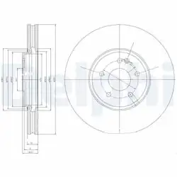 DELPHI BG9020 | Fren Diski (Tekli Paket) , Delikli