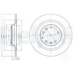 DELPHI BG4318 | Fren Diski (Çiftli Paket) , Deliksiz