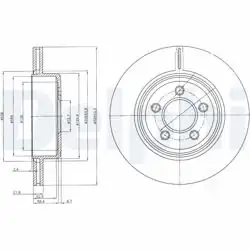 DELPHI BG4073 | Fren Diski (Çiftli Paket) , Delikli