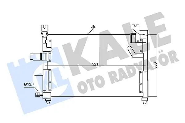 Kale Radyatör 342620 Klima Radyatörü Kia Prıde 1996 2001pdqgx