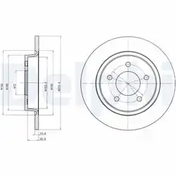 DELPHI BG3930 | Fren Diski (Çiftli Paket) , Deliksiz