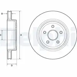 DELPHI BG9170C | Fren Diski (Tekli Paket)-Boyalı, Delikli