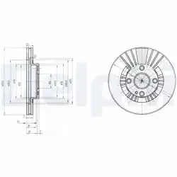 DELPHI BG3509 | Fren Diski (Çiftli Paket) , Delikli