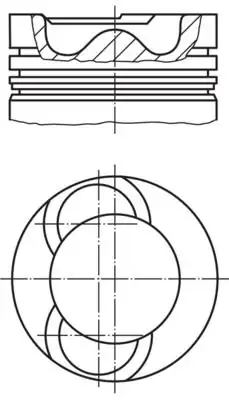 MAHLE 0280902 | Piston Segman Komple 050 VW Crafter Lt35 30 50 2 5 TDI 06 16 BJM BJL