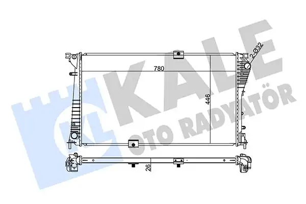 KALE 351040 | Su Radyatörü Renault Traffic II Opel Vivaro Nissan Primastar 2 0 dCi 06
