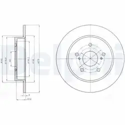 DELPHI BG4222 | Fren Diski (Çiftli Paket) , Deliksiz