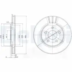 DELPHI BG4001 | Fren Diski (Çiftli Paket) , Delikli