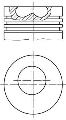 MAHLE 0090702 | Motor Piston Segman 93 00mm 0 60 Master 2 5 TD 89 98 4 Adet