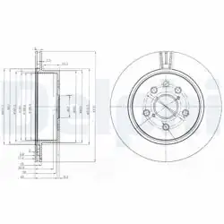 DELPHI BG4024 | Fren Diski (Çiftli Paket) , Delikli