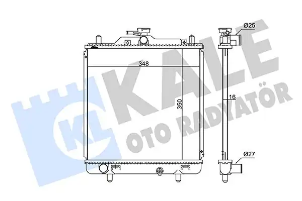 KALE 348120 | Motor Su Radyatörü Suzuki Carry 1 3 16v 1999 Manuel Vites 825929