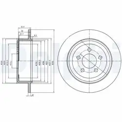 DELPHI BG4159 | Fren Diski (Çiftli Paket) , Deliksiz