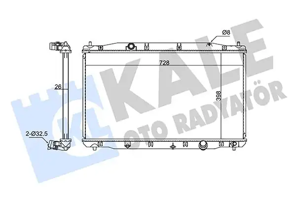 KALE 354270 | Motor Su Radyatörü Honda CRV 2 2 Ctdı 4wd 2007 Re6 Motor 826022