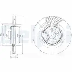 DELPHI BG9012 | Fren Diski (Tekli Paket) , Delikli