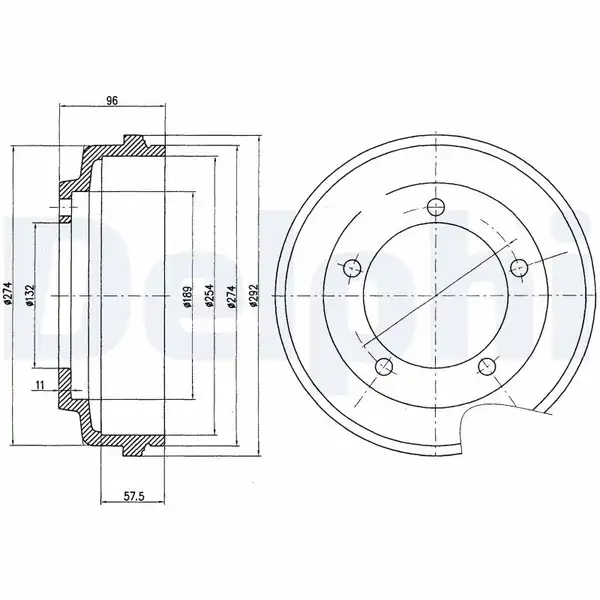 DELPHI BF479 | Arka Kampana Poryalı Ford Transit V184 01 06 Önden Cekıs 812366