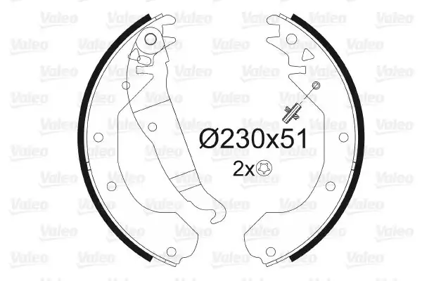 Valeo 562058 Arka Fren Balatası Opel Combo Corsa B Kadett E