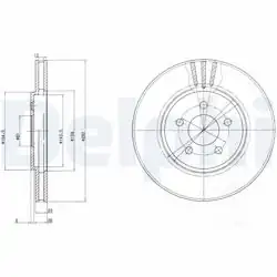 DELPHI BG4000 | Fren Diski (Çiftli Paket) , Delikli