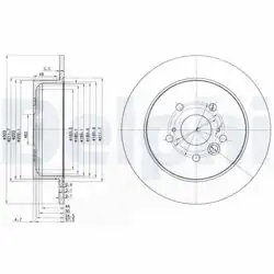 DELPHI BG3691 | Fren Diski (Çiftli Paket) , Deliksiz
