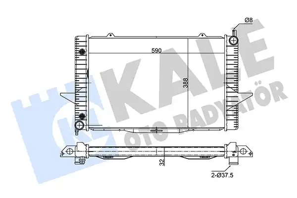 KALE 346225 | Motor Radyatörü Volvo C70 İ S70 V70 İ Xc70 2 0 2 4t5 98