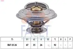 FACET 7.8302S | Termostat 92° BMW M40 E36 E39