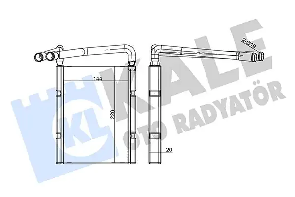 KALE 347415 | Kalorifer Radyatörü Kia Rio II 2005 2011
