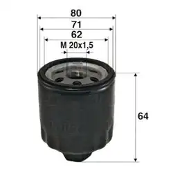 VALEO 586003 | Yağ Filtresi Juke 1,5 10-Qashqai 1,5 07-13 Grand Vitara 05-15 Duster Logan Sandero Clio III Fluence Scenic III Kangoo Laguna II III Latitude Megane I II III 1,5 DCI / 1,9Dcı K9k