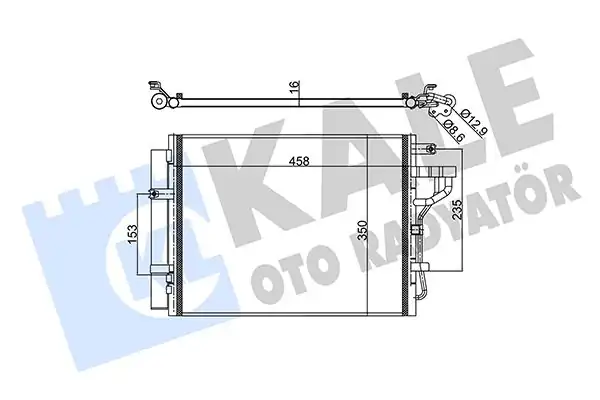 KALE 343120 | Kia Picanto 2011 Klima Radyatörü 475x348x16