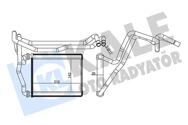 KALE 358580 | Kalorifer Radyatörü Toyota Rav4 II 00 05
