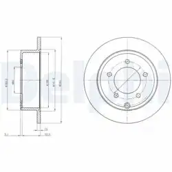 DELPHI BG4179 | Fren Diski (Çiftli Paket) , Deliksiz