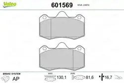 VALEO 601569 | Fren Balatası (Arka) Renault Clio II 3.0 Sport