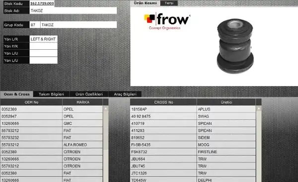 FROW ALTTAKIM 1621719003 | Salıncak Burcu Fiat Doblo 10