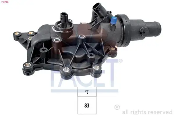 FACET 78716 | Termostat 83 °C Renault Clio III Fluence Megane II 16 16V 03 K4m