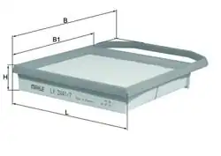 MAHLE LX2841-7 | Hava Filtresi W205-212-218-166-222 M276 10 -