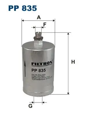 FILTRON PP835 | Yakıt Filtresi 190 W201 85-93 W124 93-95 W140 91-98 C140 92-99 R129 92-01