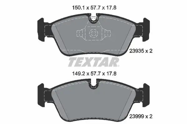 TEXTAR 2393501 | Fren Balatası E 87 90 Ön Kulaklı