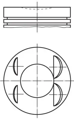 MAHLE 0396500 | Motor Piston Segman P406 P806 P605 R P306 Xsara Xantia Xm II Xu10j4r 2 0 16v 86 00mm Std 4 Adet
