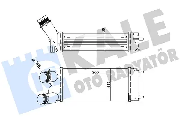 Kale Radyatör 344400 Turbo Radyatörü İntercooler Peugeot Partner Tepee Citroen Berlingo 1 6 Hdi 08