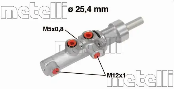 METELLİ 05-0752 | Ana Merkez Alüminyum 25 40mm Mercedes Sprinter 209 211 309 313 315 CDI VW Crafter