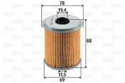 VALEO 587910 | Yakıt Filtresi (Mazot) (Renault Clio 1.9D-Megane I 1.9D-Safrane 2.1Dt-2.5Dt Safrane II 2.2Dt)