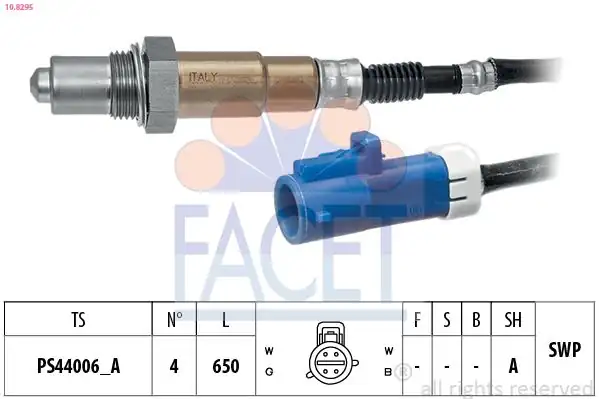 FACET 10-8295 | Oksijen Sensörü C30 S40 II S60 II S80 II Focus II Mondeo IV S Max 1 8 2 0 04 14