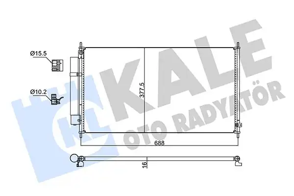 KALE 353115 | Klima Radyatörü Honda City 1 3 1 4 02 09